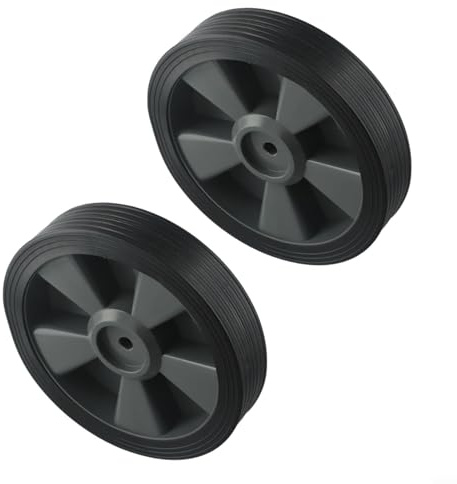 Ruote per barbecue, diametro esterno 195 mm, per barbecue a gas e ruote in plastica di altre marche, 2 pezzi, resistente al calore