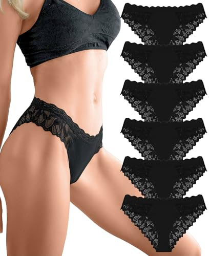 Sth Big Culotte Femme Dentelle Pantys Dentelle sous Vetements Feminins Léger Respirant Doux et Confortable Culotte pour Femme Sexy Womens Underwear(L)