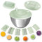 Souvik Essoreuse à Salade 5L en Acier Inoxydable – Grande Spinner à Salade avec Couvercle, Panier a Salade avec Base Antidérapante, Sans BPA, Compatible Lave-Vaisselle