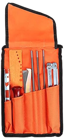 Packung Von 9 Kettensawdatei Kettensägen Spitzer Kits 5/32 3/16 7/32 Runde Kettensägen Datei Flat File Tiege Tool Elektrische Kettensägen Schärfer Schleifrad