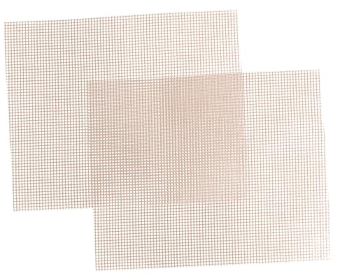BESTonZON 2 pièces Tapis de Cuisson BBQ Réutilisable Antiadhésif et Découpable Filet de Barbecue pour Grillades Résidus pour Pique et Restaurant