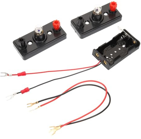 SUPVOX Kit De Circuito Eléctrico Escolar para Niño Niña De Experimentos DIY con Bombilla Pequeña Interruptor y Cables para Aprendizaje Científico y Exploración Casa y Escuela