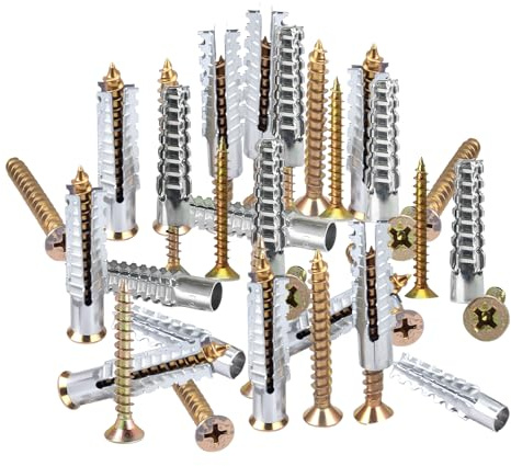 Expansion Screws Drywall - Tornillos de pared para pared, tornillos de expansión, ranura de hardware para concrete Drilling Shelf Door Furniture Bookshelf Picture Mounting Wardrobe