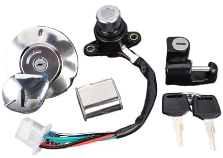 GMVGKLCPCF Llave de bloqueo del interruptor encendido, cerradura motocicleta, tapa combustible, compatible for Honda CMX250 Rebel 1985-2014 CA125 1995-1999 CMX 250 CA 125