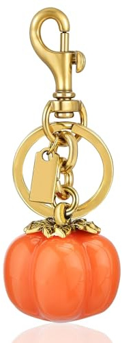 Taschenanhänger Kürbis,süßer Bag Charm & Schlüsselanhänger aus Metall,charm Anhänger Gold für Handtaschen,Tasche Anhänger Damen, lustiger Taschenanhänger als Bag Charms Gold,Schlüsselanhänger Tasche