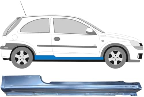 Voll schweller für Opel Corsa C 2000-2010 / Rechts