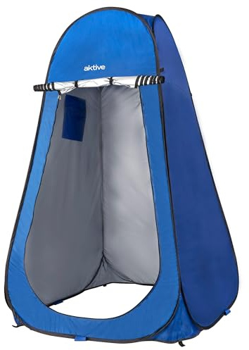 Aktive 62162 - Tienda ducha cambiador para camping sin suelo 120x120x190 cm
