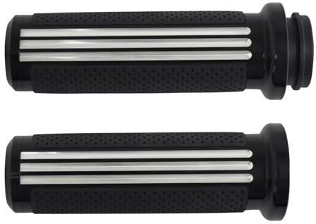HDBUBALUS 2,5 cm elektronische Gasgriffe, Defiance Lenkergriffe, 25 mm Handgriffe passend für Harley Touring Street Glide Road King Road Glide Electra Glide 2008–2021