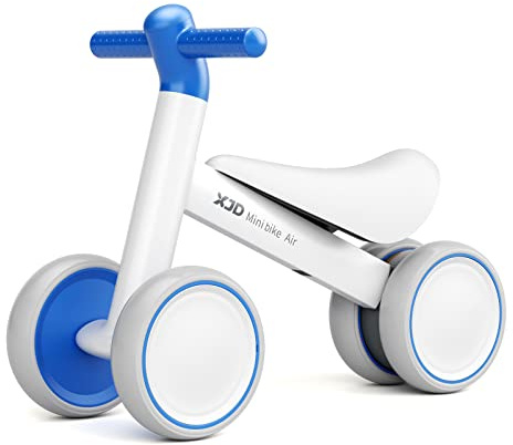 XJD Baby Balance Bike 1 Year Old Toddler Ride On Toys for 10-24 Months Baby Trike Garden Toys First Bike 1 st Birthday Toys for Girls Boys Toddler bike No Pedals (Dark Blue)