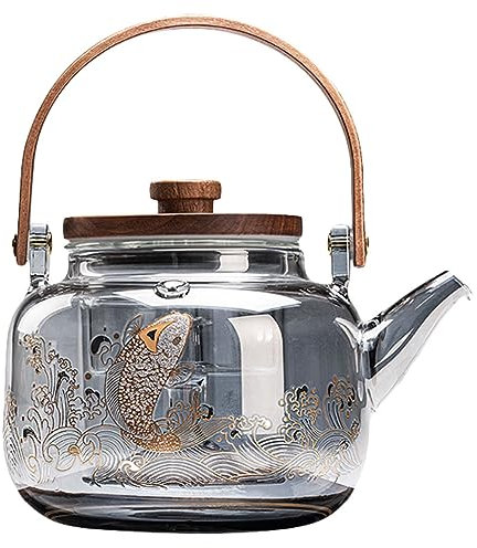 GaRcan Teekocher, elektrisch, Keramik, Glas, kochender Teekessel, kochender Wasserkocher, Wohnzimmer zum Aufbrühen von Tee, 880 ml (880 ml) (880 ml)
