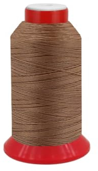 fuwi HT Ledergarn Stärke 10 - Sattlergarn & Polstergarn extra dick - Hochfest, UV-beständig, 15.600 cN Reißkraft - Zwirn 1 mm für Leder & Outdoor, 240 Meter (0026 Blasses Braun)
