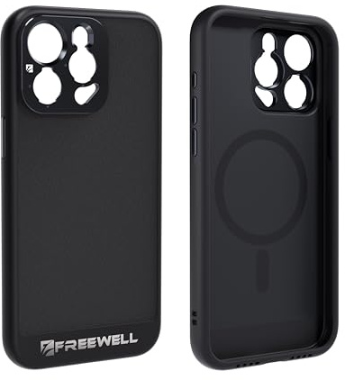 FREEWELL Sherpa Series Case für iPhone 15 Pro Magnetische Filterhalterung & F Series Lens Slot Schwarz
