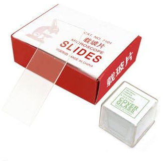 50 Stück Objektträger und 100 Stück Deckglas zur Vorbereitung von Objektträgern aus Glas (Color : 1 Box Slides)