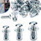 Mbsomnus 45 Stück Jack Nuts Petal Nuts Hohlraum Metallanker Expansion Nuts Hohlraumdübel Dünne Befestigungen Hohlwandanker Sortiment Kit Schwerlast für Dünne Wände Hohltüren Eisenblech(M4 M5 M6)