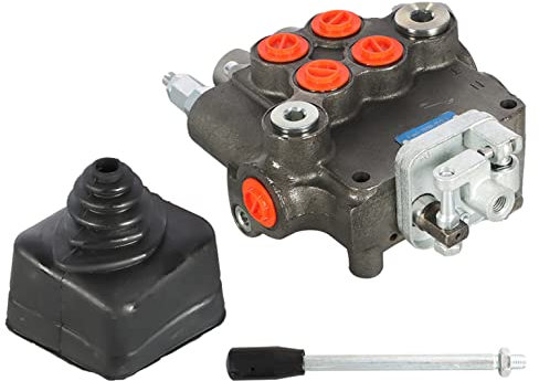 WYZSXX Válvula de inversión hidráulica de Interfaz SAE de 2 carretes de 21 gpm por Minuto para Cargadores de Tractores, con Joystick