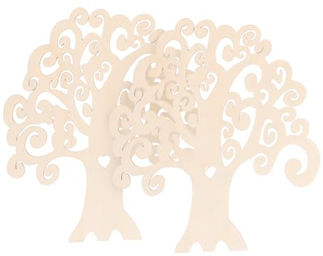 DIYEAH 6stücke Holzscheiben Mit Herzloch Für Familienbaum Bastelarbeiten Rustikale Dekoration Für Hochzeiten Partys Und Kreative Projekte