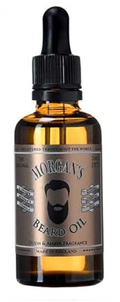 Morgan's Pomade Bartöl für tägliche Bartpflege, Weichmacht das Gesichtshaar und pflegt die Haut, Schnelle Absorption, Oud- und Amber-Duft 30ml