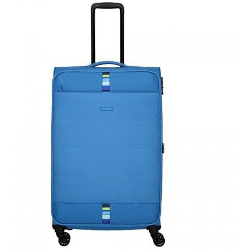 RÜGEN Trolley L (78 cm) erweiterbar Mittelblau [24]
