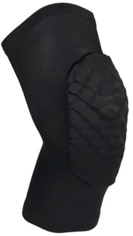 CHUNXVLI Knieschoner Sport Harte Schwamm-Knieschützer Eignen Sich for Fußball-Basketball-Pole-Dance-Sport-Knieschützer Knieschützer Kniebandage(Black,XXL)