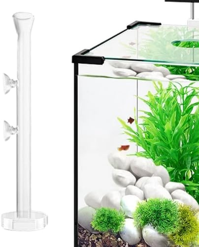 Glas Garnelen Futterschale Für Aquarium, Aquarium Garnelen Futtertube Und Futter-Schale, Transparent Fisch Futterrohr, 20/30/40CM