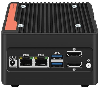 4-Bay NAS Twin Lake N355(8C/8T,up to 3.9 GHz),4X M.2 NVMe Slot Mini NAS Server with Dual i226-V 2.5GbE LAN,Dual HDMI 2.0,USB3.2 Gen2,Support BT5.4/WiFi6/WiFi7 Pocket PC (Intel N355, NO RAM NO SSD)
