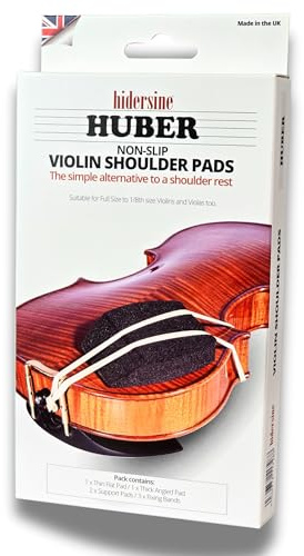 Huber by Hidersine Violinen-Schulterpolster, rutschfestes Schulterpolster, geeignet für Violinen und Bratschen in voller Größe bis 1/8