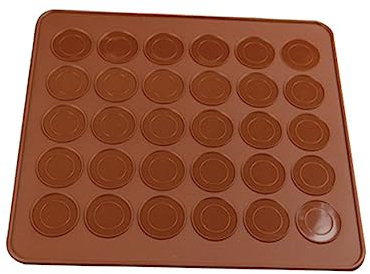 LIFKOME Moule à Macaron Silicone Antidérapant de Cuisson Flexible pour Macarons Facile Réutilisable
