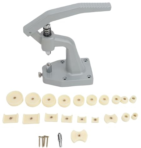 OVAQUIXI Kit Pressa per Orologi con 20 Stampi per Chiudere Cassa, Dimensioni 18-48 mm per Sostituzione Batteria e Riparazione Orologi Professionale