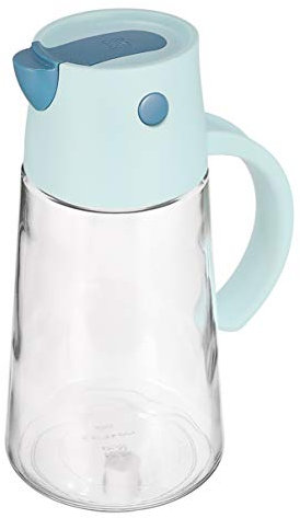Zerodeko Dispensador De Aceite De Vidrio Automático Salsa De Soja Vinagre Botella De Aceite Contenedor De Especias Cocina y Barbacoa