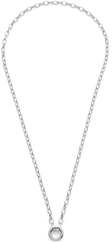JEWELS BY LEONARDO Halskette Clip & Mix Tomke • Weitanker-Kette aus silberfarbenem Edelstahl • Zwischenring für Charms Anhänger • 50-51,3 cm Länge • Schmuck Geschenk für Frauen • 025757