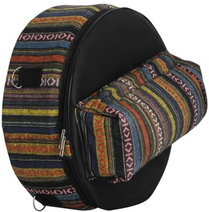 MUELODSIC Gepolsterte Oxford Drum Gig Tasche mit Tragegriff Langlebige Snare Drum Aufbewahrungstasche mit Frontfach Schultergurt Kompatibel Stabiles Instrumentencase für Musiker