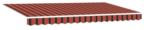 Telo di ricambio per tende da sole, 400 x 200 cm, multicolore, resistente ai raggi UV e impermeabile, per terrazza e giardino