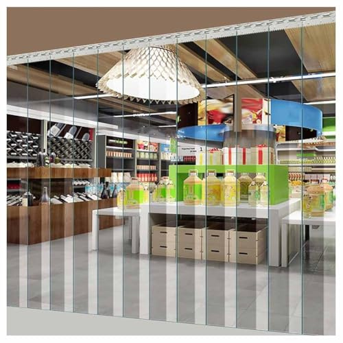 LXHELIVERY Cortina De Tiras De PVC Puertas - Cortinas De Plástico para Exteriores, Patios, 1,7 Mm De Grosor, Pantalla Aislante Acceso A Viviendas, Refrigeradores, Entradas Y Almacenes.(240x210cm)