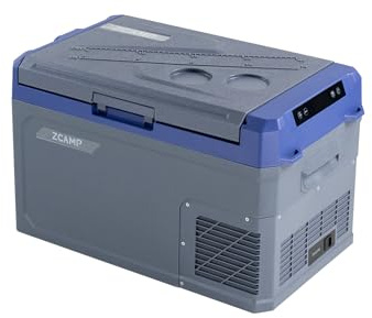 zcamp GE30 28.7L Nevera Portátil Eléctrica Refrigerador de Coche 12V 24V mini frigorífico CA 220v para Hogar, Nevera Camper, Viajes, Automóvil, 20ºC a 20ºC