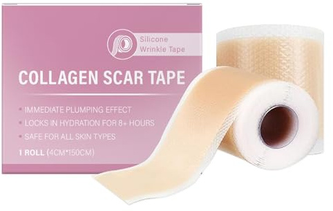 Silicone Collagen Tape - Collagen Scar Tape for Wrinkles - Silicone Gel Sheets - Ultra-Thin Silicone Scar Sheets - Moisturizing Face Tape,Improve The Appearance of Scars