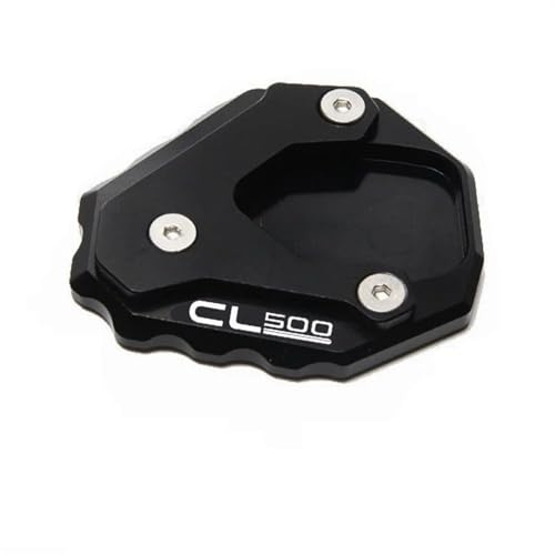 Seitenständer Motorrad Für Honda CL500 CL250 CL300 CL 250 300 500 2023 2024 Verlängerung Pad(Black-CL500)