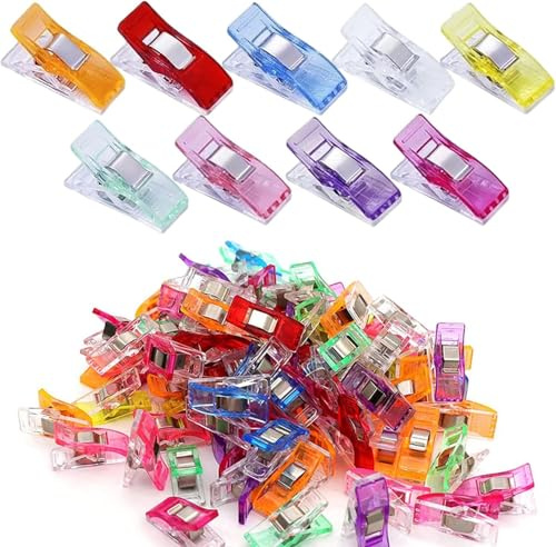 40-Piece Fabric Clips Set for Secure Sewing and Crafting – Strong Grip, No-Pin Solution for Quilting and DIY Projects