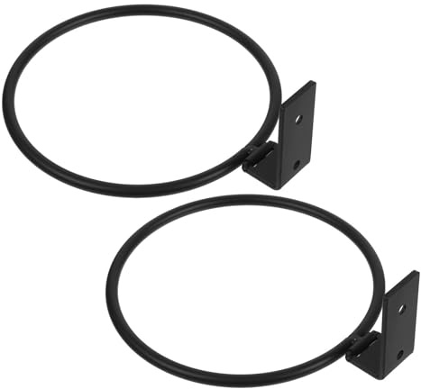 2Pcs Wall Mounted Cat Bowl Stand, Height Adjustable Iron Black 6 Inch | Foldable Feeder Rack, Ergonomic Elevated Design, for Small Homes and Multipurpose Pet Spaces, Cat Use