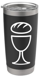Holy Communion Chalice Bread Faith Graphic Stainless Steel Insulated Tumbler