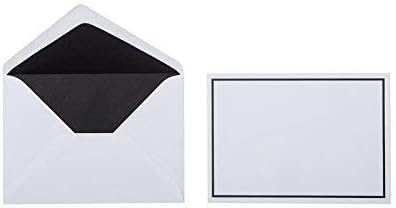 25 Trauer Briefumschläge (120 x 191 mm) Schwarzen Rand Verschluss-Technik: Feuchtklebend Grammatur: 120 g/m²