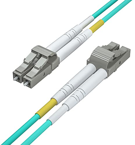 H!Fiber.com OM3 LC a LC Duplex cavo fibra ottica, cavo patch, ponticello multimodale, 5-metro(16.4ft)