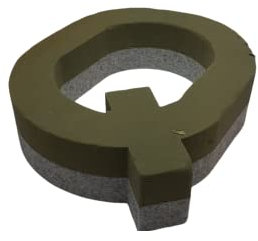 Seat Flor Steckschaum in Buchstabenform, A-Z (Höhe 25 cm) Steckschaum für Blumenschmuck (Buchstabe Q)