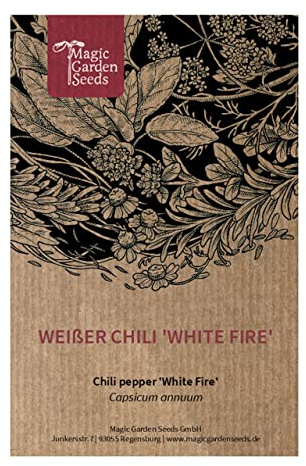 Chile 'White Fire' (Capsicum annuum) - aprox. 10 semillas