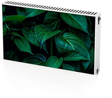 Coloray Heizkörper Magnet Heizkörperabdeckung Selbstklebend 100x60 cm - grüne Blätter