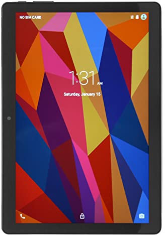Luqeeg Tablet Android 10 da 10.1'', 2.4G 5G, 8GB 256GB Rom, 1920x1200 IPS, Fotocamera 5MP 13MP, Processore Octa 1.5 GHz, Dual Card, BT, AM FM, GPS, Glonass, 5800mAh
