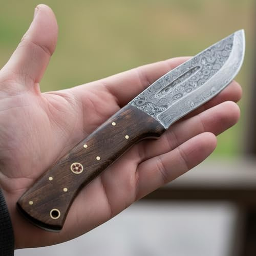 PAL 2000 KNIVES Coltello in Acciaio Damasco fatto a mano Personalizzato con Fodero 9879