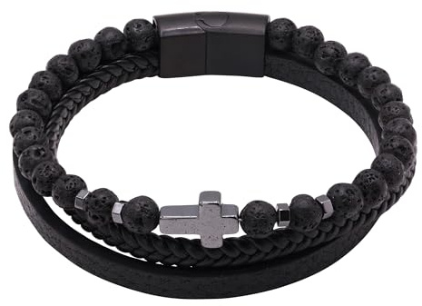 Heideman Armband Herren Glenn Leder mit Verlängerung | Schöne Geschenkidee für Partner oder Freund, robust, pflegeleicht und angenehm im täglichen Tragen