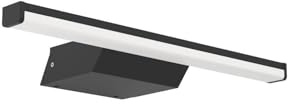 EGLO Connect.z Smart-Home LED Spiegelleuchte Regello-Z, L 60 cm, ZigBee | App und Sprachsteuerung Alexa, Lichtfarbe einstellbar (warmweiß-kaltweiß), RGB, dimmbar, Bad Wandlampe, schwarz, IP44