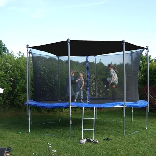 Sonnenschutz Trampolin Zelt Abdeckung, Ø 183 244 305 366 427 cm Trampolin Überdachung Abdeckung, Trampolin Sonnenschutz Abdeckung, UV-resistent & wasserdichte Trampolin zubehör