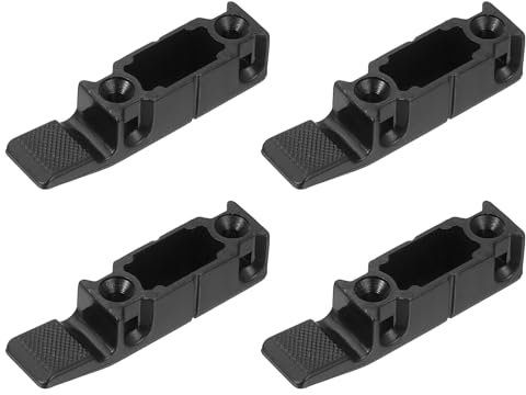 sourcing map 4 Pcs Fitting Furniture Panel, 64x15x15mm Joint Bracket Push-On Clips Corner Buckle with Screws for Cabinet Wardrobe Roman Column Connection